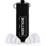 BOLLSEN Life+ Ohrstöpsel zum Schlafen – Silikon-Ohrstöpsel mit 24 dB SNR Geräuschdämpfung, wiederverwendbar und waschbar, inklusive Aluminium-Box