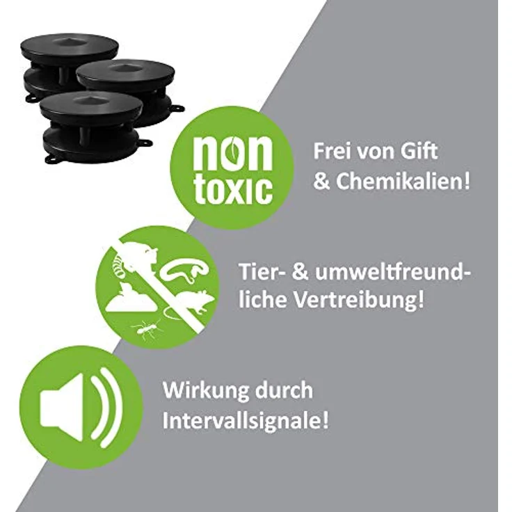 ISOTRONIC Mäuseschreck/Marderabwehr Mobil 360°mit Ultraschall für Haus, Garage, Dachboden - vertreibt Marder, Mäuse, Ratten, Siebenschläfer (1) (3) – Bild 4