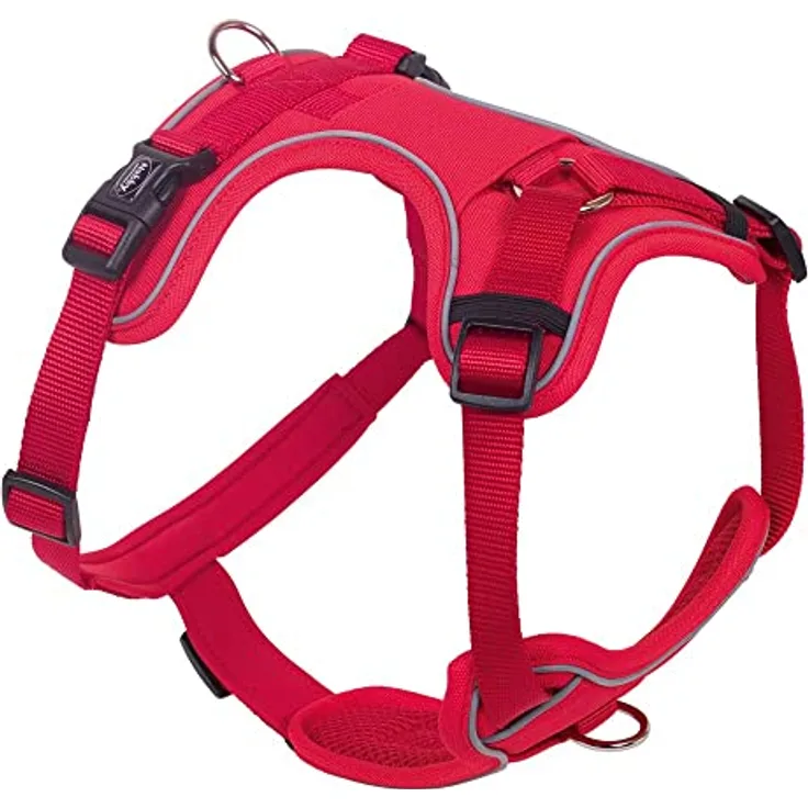 Nobby Komfort Geschirr MAILO, rot, S-M: Brust: 30-45 cm, Bauch: 50-62 cm, B: 20 mm, 1 Stück