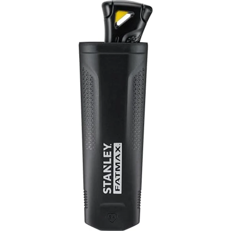 STANLEY FMHT10500-0, Cuttermesser mit feststehender Klinge, schwarz, inkl. 2 Trapezklingen und 1 Hakenklinge, ergonomisches Design für professionelle Anwendungen – Bild 1