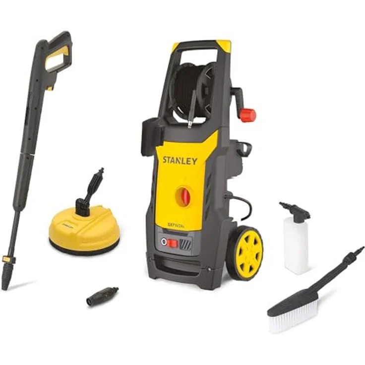 No Name SXPW24BX-E Hochdruckreiniger, 2400 Watt Motor, 170 Bar Druck, inkl. Foam Sprayer und Rotary Spray Nozzle, 6 m Schlauch, Netzbetrieb – Bild 1