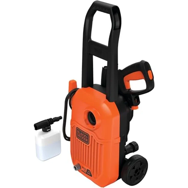 Black & Decker Hochdruckreiniger BD UNTERLEGSCHEIBE 1300W BDBEPW1300L, 110 bar, kompakt, orange, USB-Stromversorgung – Bild 3