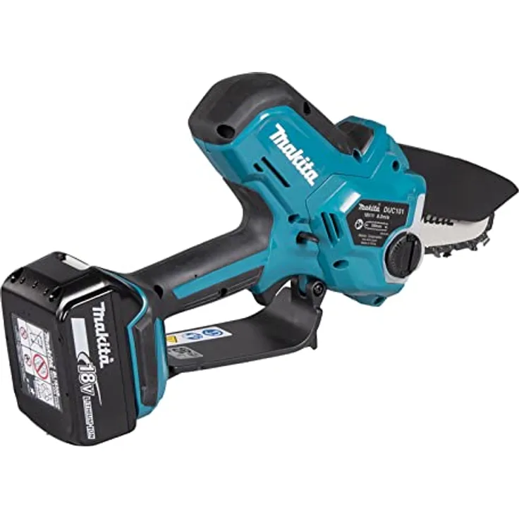 Makita DUC101RT 18V Li-Ion LXT Brushless 100mm Astsäge komplett mit 1 x 5,0 Ah Akku und Ladegerät