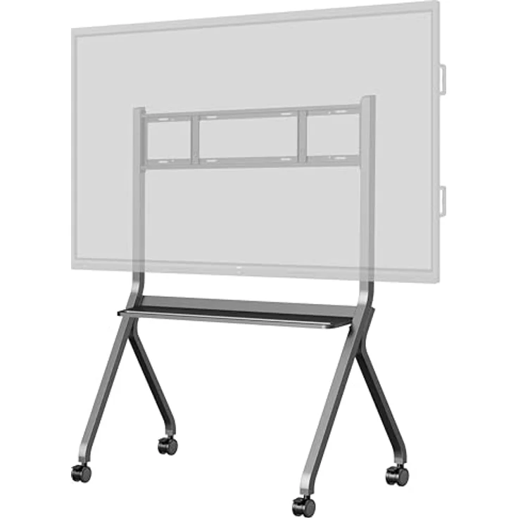 iiyama Transportwagen, Rollwagen 800x600mm für 55-86 Zoll Displays, Tragkraft 100 kg, Silber-Grau – Bild 6