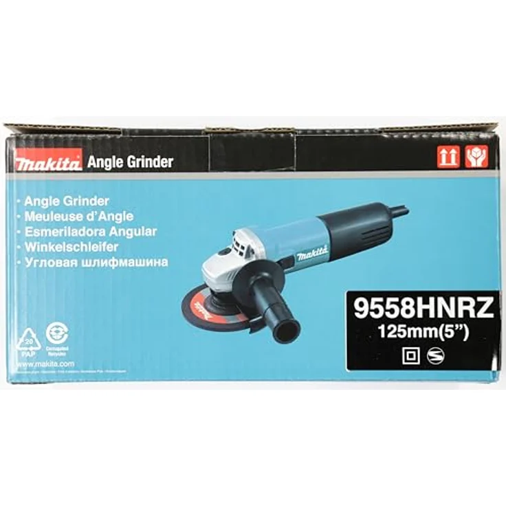 Makita 9558HNRZ, 125 mm Winkelschleifer mit 840 W Leistung, Wiederanlaufschutz und Labyrinthabdichtung – Bild 8