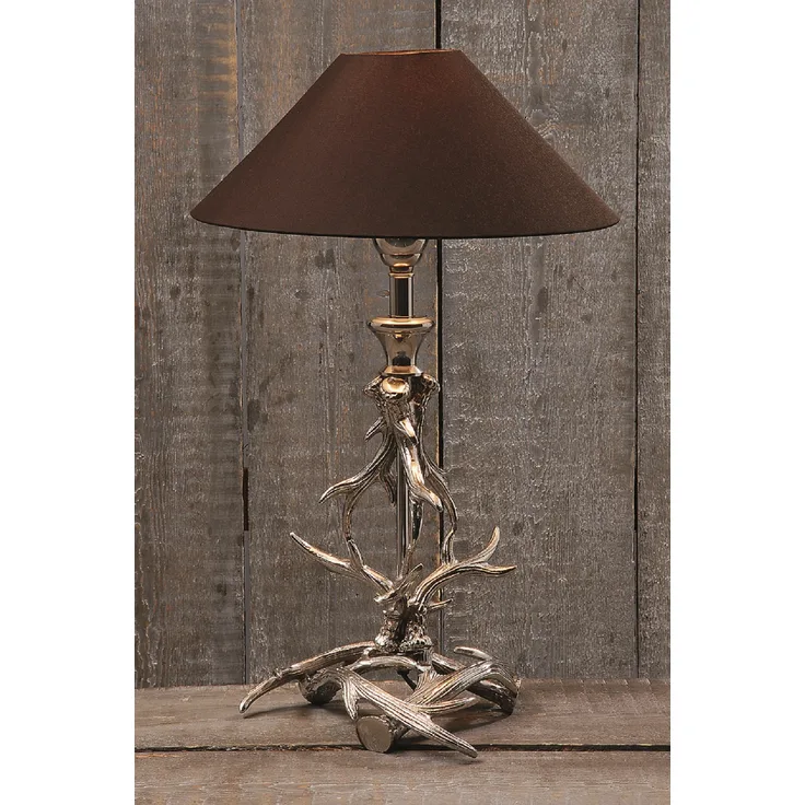 Lampe Geweih Tischlampe Stehlampe H 59 cm