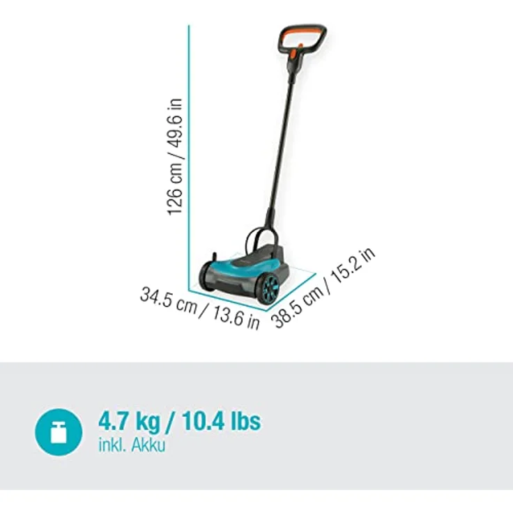 GARDENA 14620-20 Akku-Rasenmäher HandyMower 22-18V P4A, Ready-To-Use Set, Schnitthöhe 30-50 mm, mit Akku und Ladegerät – Bild 8