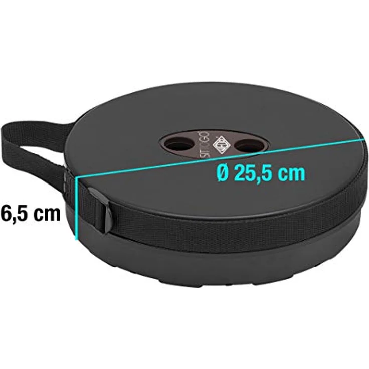 WEDO Teleskop-Hocker SITTOGO, aus Kunststoff, schwarz - Preisvergleich – Bild 3