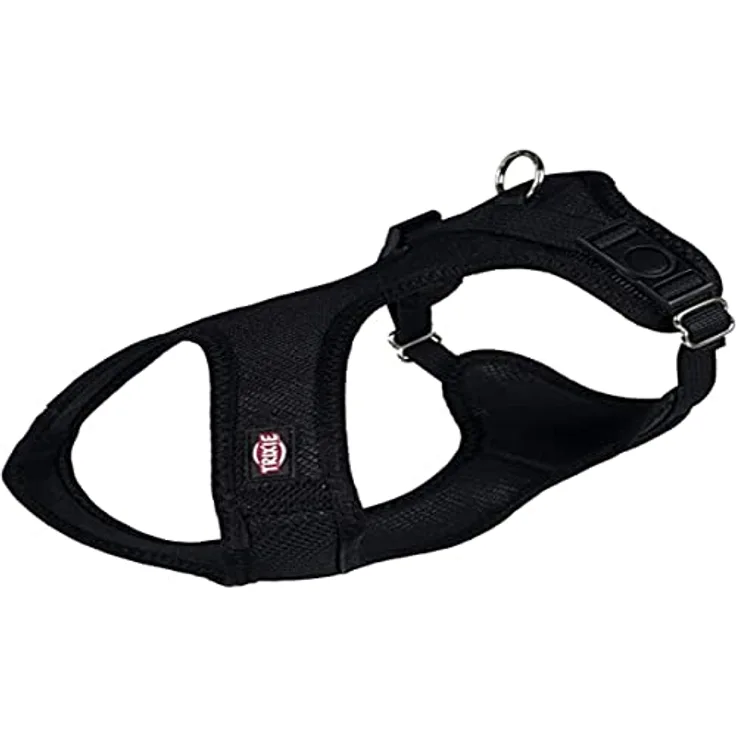Trixie Comfort Soft Hundegeschirr, schwarz Größe S/M