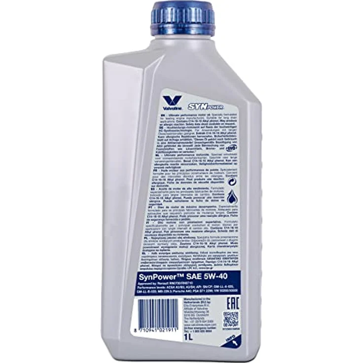 Valvoline SynPower 5W-40, 1L – Bild 2