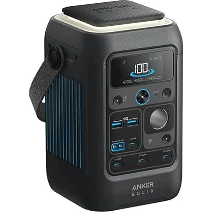 Anker Solix C300 DC, Power Station mit 288 Wh, 300W Leistung, 7 Anschlüssen, 100W Solareingang, 3 kg – Bild 4
