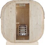 HOME DELUXE Sauna Outdoor Sauna CUBE M, 194 x 120 x 185 cm, 3,6 kW Saunaofen, Fichtenholz, Gartensauna