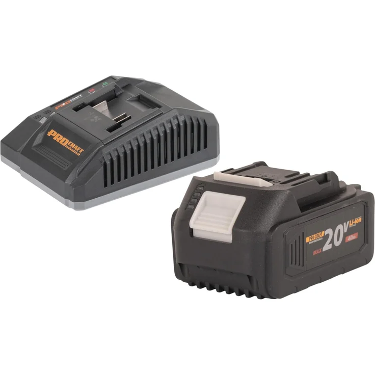 PROCRAFT Procraft Starter Pack C20/4, Ladegerät 20 V 4 A + 20/4 Akku 4,0 Ah für effiziente Nutzung
