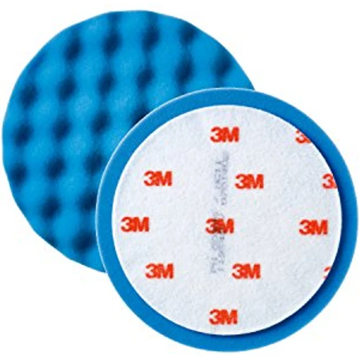 2x 3M 50388 Ultrafine SE Anti-Hologramm Polierschwamm blau Durchmesser 150mm – Bild 2