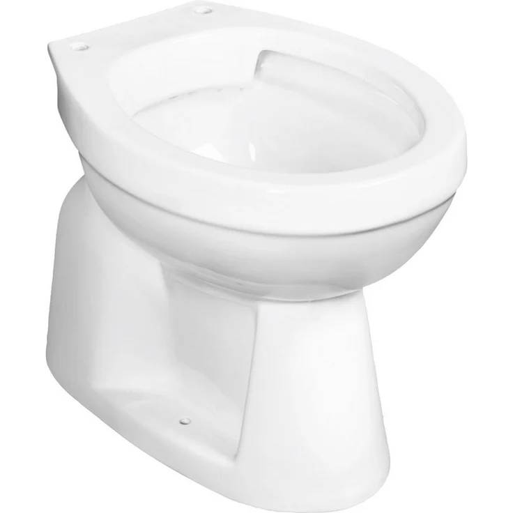 CORNAT Tiefspül-WC, bodenstehend, spülrandlos, Abgang senkrecht, Standardhöhe 400 mm, einstellbare Spülmenge 6 l