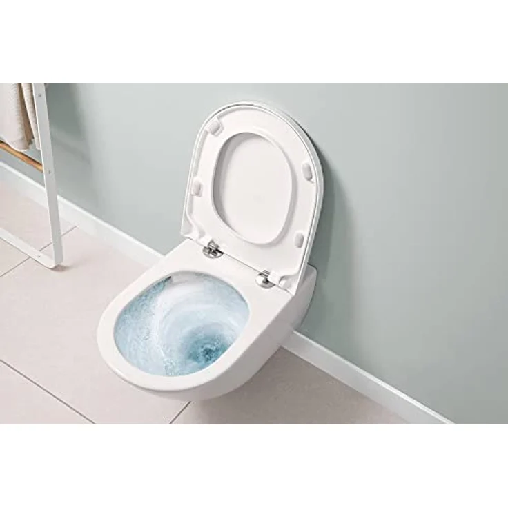 Villeroy & Boch Subway 3.0 WC-Sitz 37,4x43,8x4,3 cm Weiß Alpin Antibakteriell – Bild 4