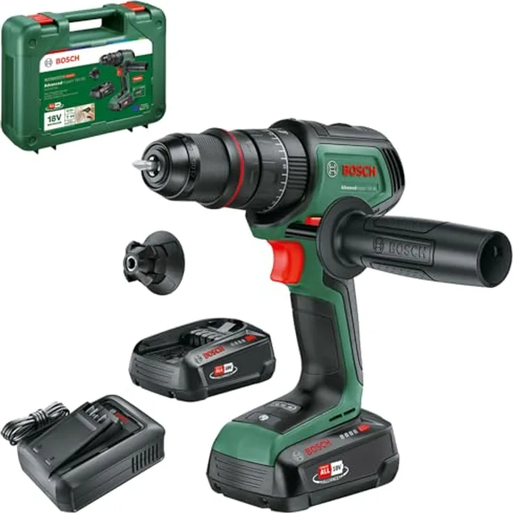 Bosch Akku-Schlagbohrschrauber AdvancedImpact 18V-80 QuickSnap, bürstenloser Motor, 82 Nm, 13-mm-Metallbohrfutter - Blau - Preisvergleich