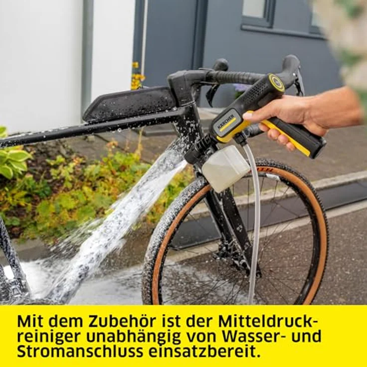 Kärcher OC Handheld Compact Adventure, Handheld Mitteldruckreiniger mit 12 L Wassertank und Lithium-Ionen-Akku, 5-Meter-Schlauch, 4-in-1 Multi Jet, USB-C Ladeanschluss – Bild 7