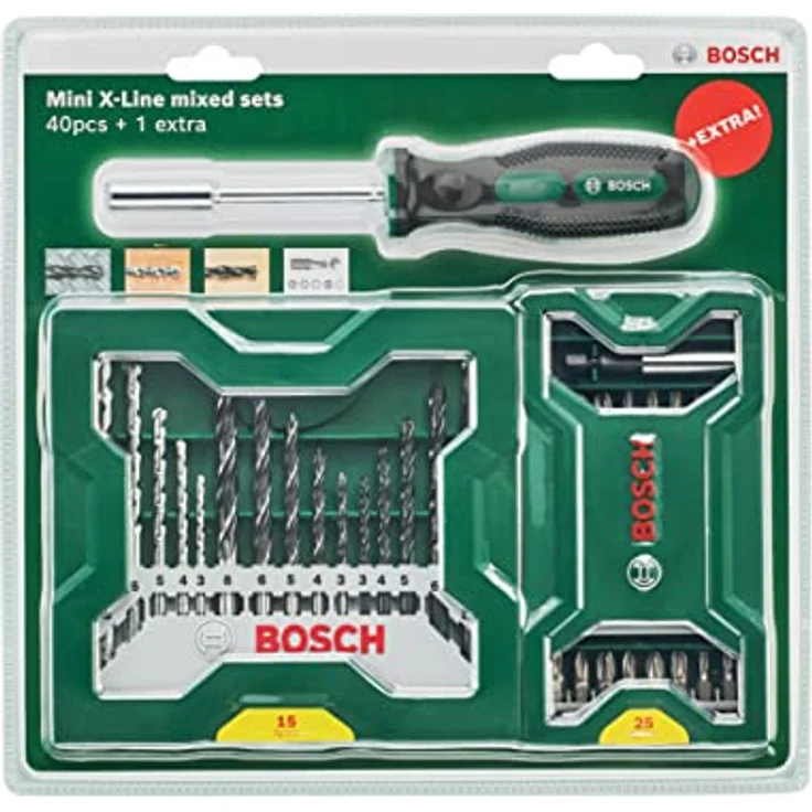 Bosch Accessories Mini X-Lin 2607017655 Bit-Set 41teilig inkl. Bithalter-Schraubendreher – Bild 2