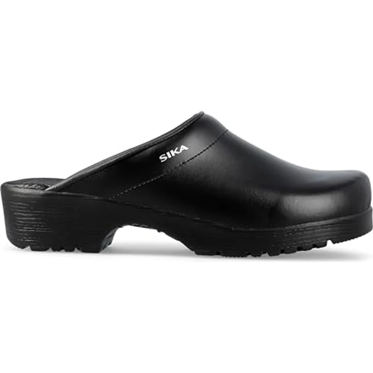 Sika Flexika offener Clog, atmungsaktives Permair® Leder, wasserabweisend, schwarz, Größe 41 – Bild 2