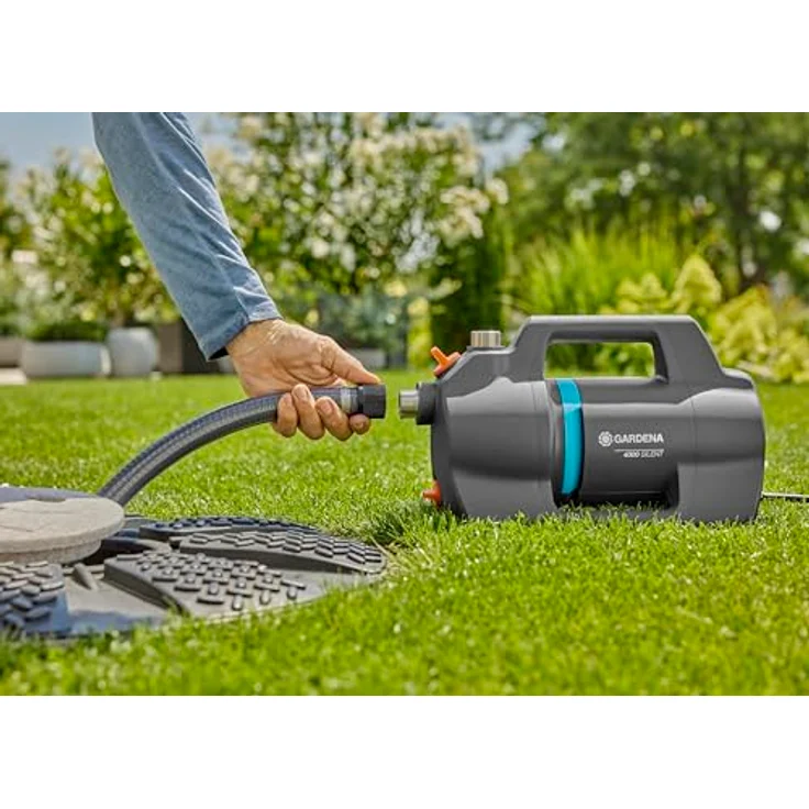 GARDENA Gartenpumpe 4300 Silent, leistungsstarke 650 W Pumpe mit 4300 l/h Durchflussrate, wetterfest und leise – Bild 7