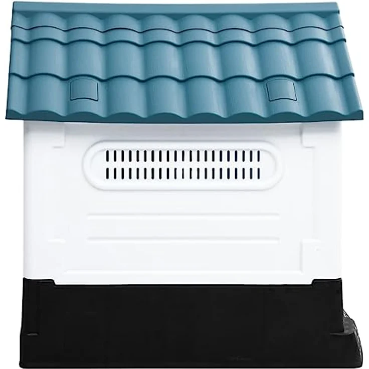 vidaXL Hundehütte Blau 57x68x66 cm Polypropylen – Bild 4