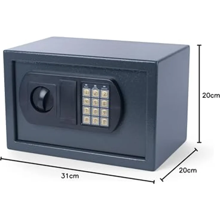 Pavo 8040391 Wand/Tisch Tresor 31x20x20 cm-Safe mit elektronischem Zahlenschloß – Bild 5