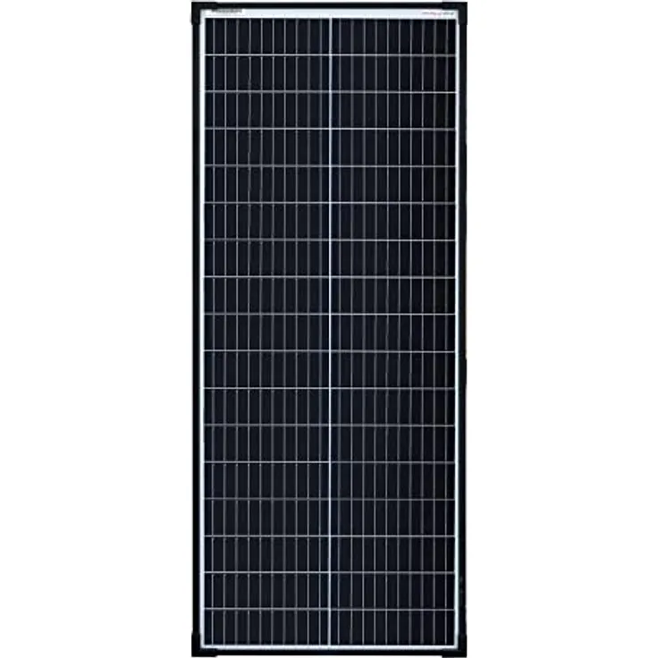 enjoy solar Solarmodul Eco Line ES80M, Monokristallines Solarpanel 182mm, 80W Leistung, schwarzer Rahmen, IP65 wasserdicht