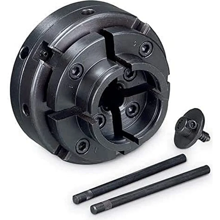 Holzstar Vier-Backenfutter (für Drechselbank, Spannbereich außen 51-78 mm - innen: 40-63 mm, mit Schraubeinsatz), 5931021 – Bild 2