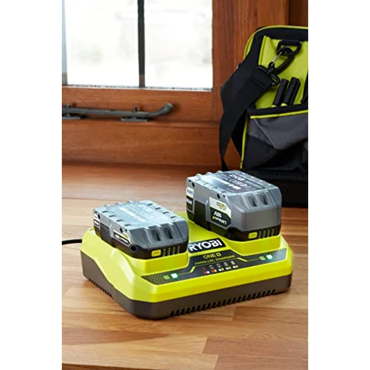 RYOBI Akku-Ladegerät RC18240 18V, 4 A Ladestrom, Ladestation, Batterieladegerät – Bild 3