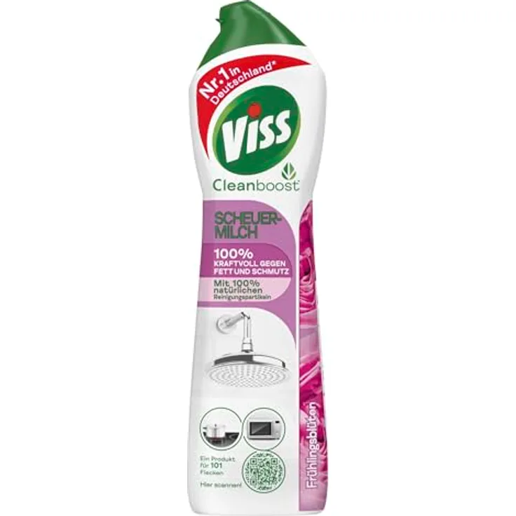Viss Cleanboost Scheuer-Milch Frühlingsblüten 500ml (1er Pack) Allzweckreiniger