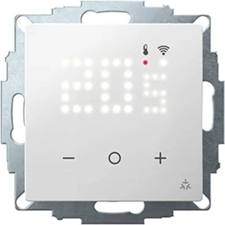 Eberle UTE 3500-RAL9010-G-55, Programmierbarer UP-Thermostat mit Sicherheitsmerkmalen, RAL 9010 glänzend, AC 230V, Relais 16 (4) A