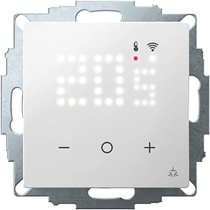 Eberle UTE 3500-RAL9010-G-55, Programmierbarer UP-Thermostat mit Sicherheitsmerkmalen, RAL 9010 glänzend, AC 230V, Relais 16 (4) A