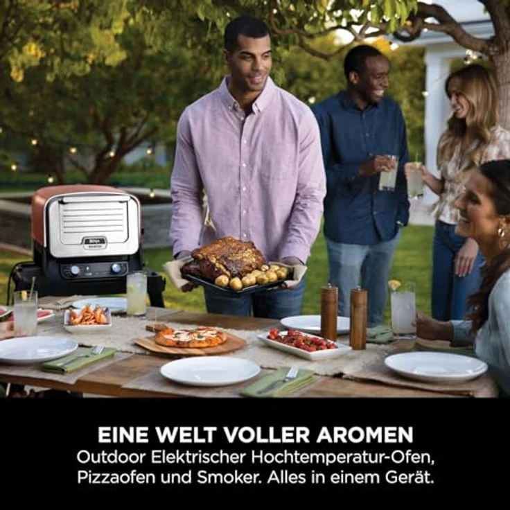 Ninja Woodfire Elektrischer Outdoor Ofen, Pizzaofen und Smoker OO101EU – Bild 3
