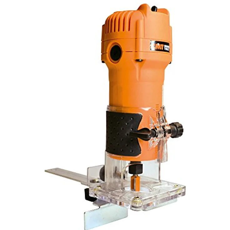 CMT CMT10 Elektrofräse professionell für Kanten 550 W-230 V mit Zangen 6/8 mm, 550 W, 230 V, Orange/Schwarz – Bild 2