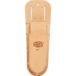 FELCO Holster 911 für Gartenscheren (Etui aus Leder, für 2 Baumscheren oder 1 Schere + 1 Klappsäge, Werkzeughalter mit Gürtelschlaufe, Maße 285x98 mm, ohne Werkzeug) FELCO 911