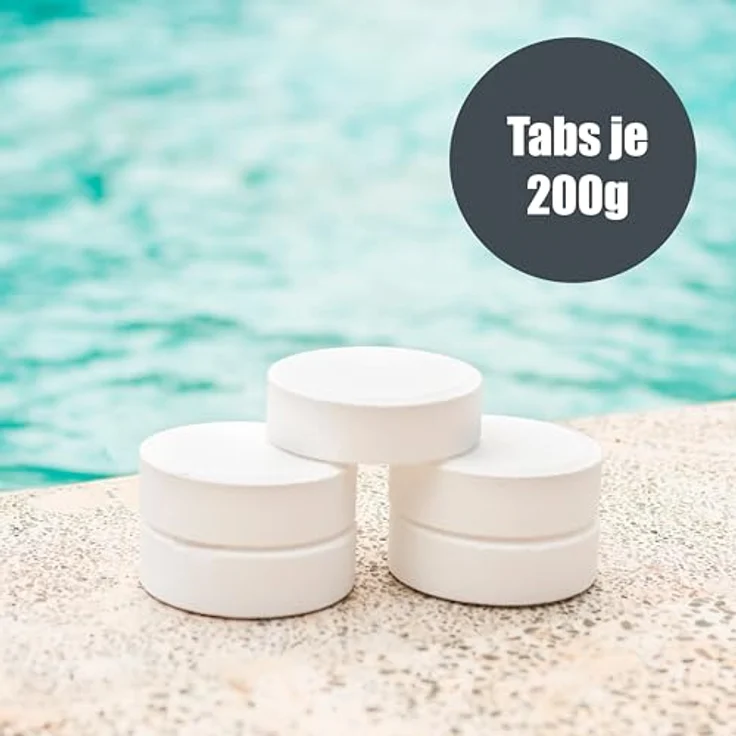 Waterman mediPool Langzeit-Chlor Tabs 200 g, 5,0 kg, langsam löslich für Dauerdesinfektion – Bild 3