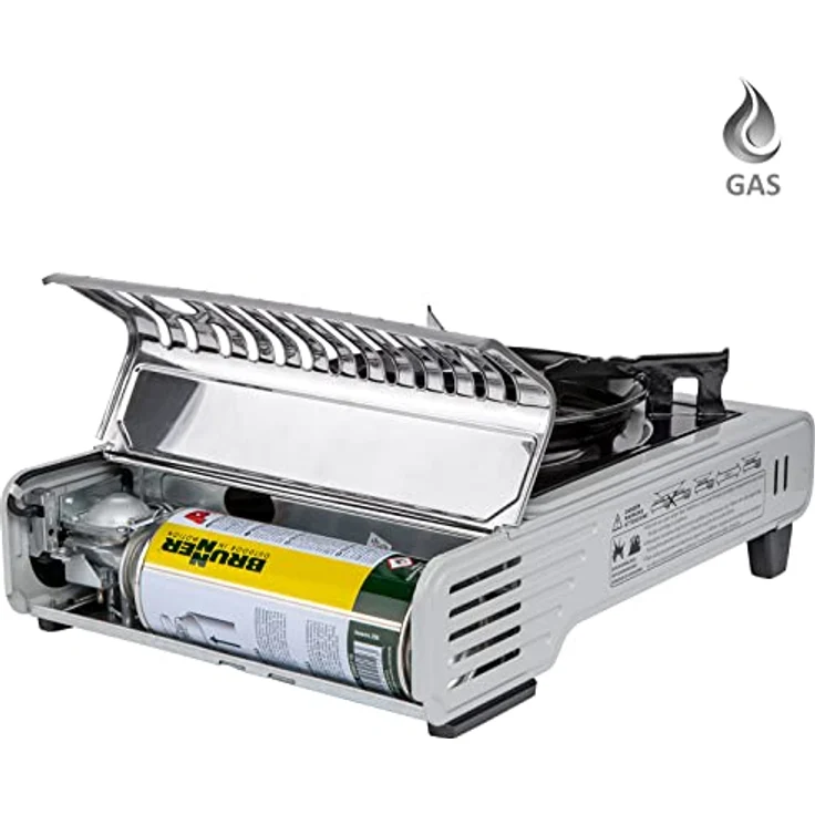 Brunner Devil, Gaskocher mit 2,5 kW Brennerleistung, kompakt und transportabel mit Koffer – Bild 3