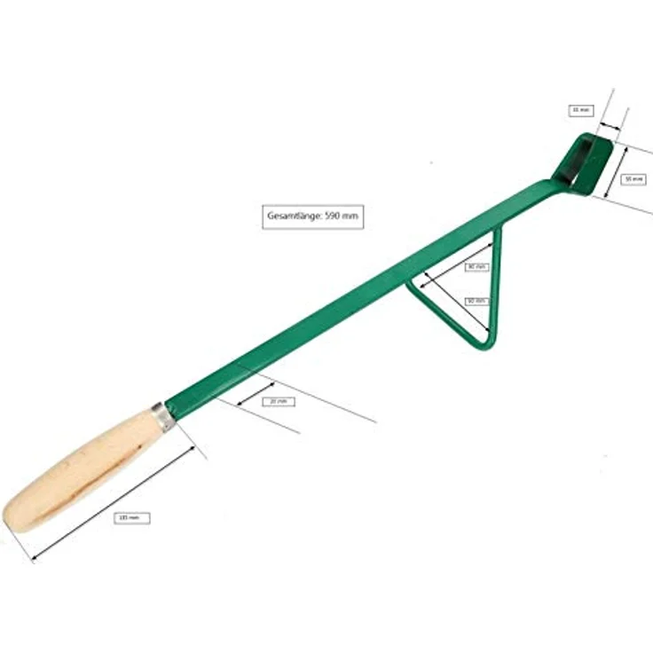 KOTARBAU Rillenkratzer 600 mm Hand - Schlitzkratzer Porenbeton Holzgriff Gasbeton Leistungsschlitz Porenbetonkratzer Gasbetonkratzer Schuttentferner – Bild 2