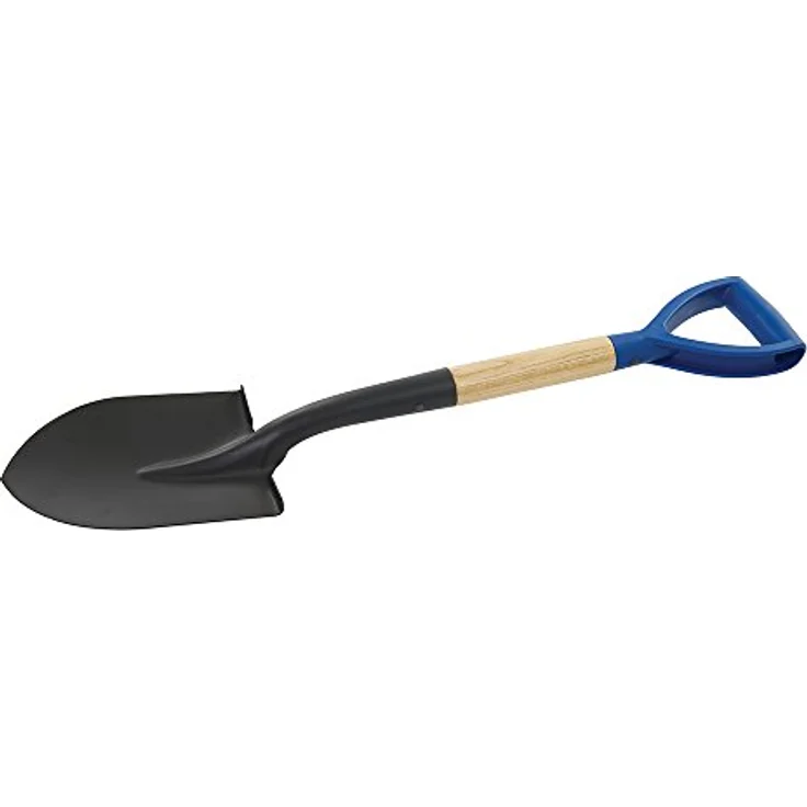 Eckige Mini Schaufel 700 mm + Spitzer Mini Rundspaten 700 mm Profi Set Garten Schippe mit D-Griff und Holzgriff Spaten - Preisvergleich – Bild 3