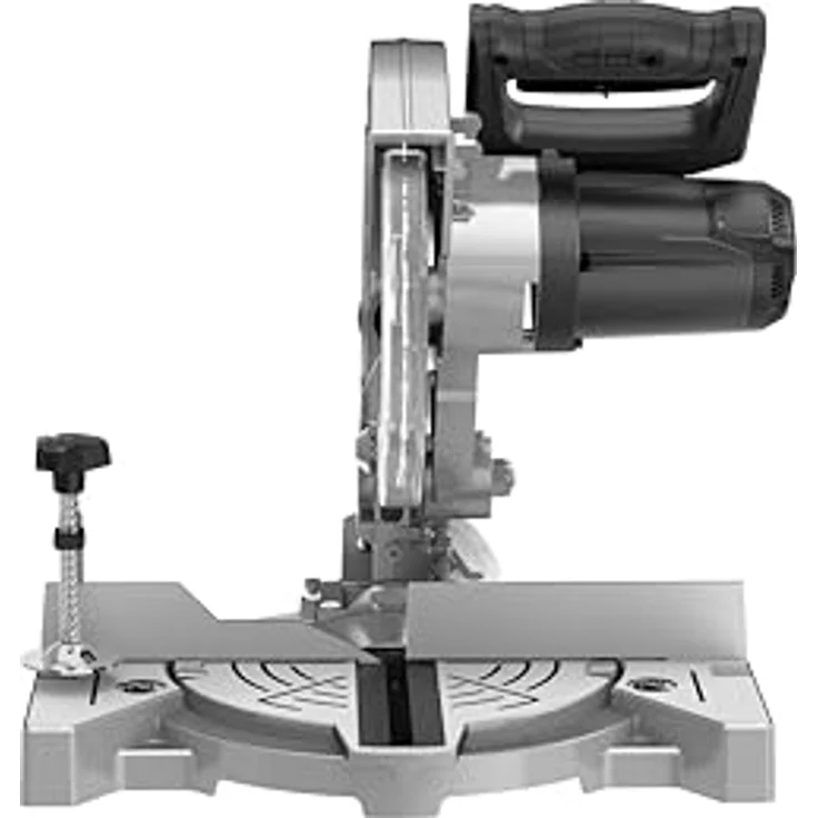 Güde Kappsäge GKS 2134.1, 1100 W, schwenkbarer Kopf bis 45°, Schnittbereich 60 x 120 mm, inkl. Staubfangsack & HM Sägeblatt – Bild 3