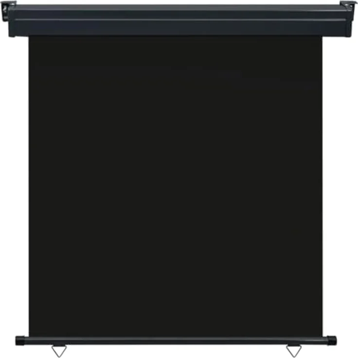 vidaXL Balkon Seitenmarkise Senkrechtmarkise Sonnenschutz Sichtschutz Windschutz Markise Außenrollo Balkonrollo Beschattung 160x250cm Schwarz – Bild 2