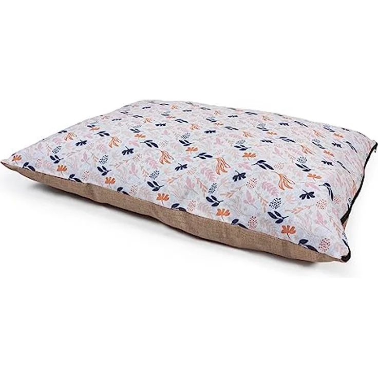Duvoplus Breezy Kissen mit Reißverschluss, 80 x 60 x 14 cm, Weiß, gepolstert und waschbar bei 30 Grad