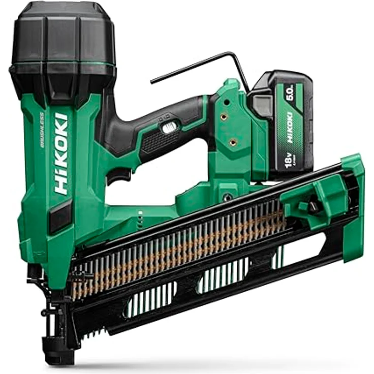 HiKOKI NR1890DRA Akku-Nagler, 18V bürstenloser Motor mit Luftfeder-Antrieb, für Nägel bis 90 mm, kompakt und leicht – Bild 1