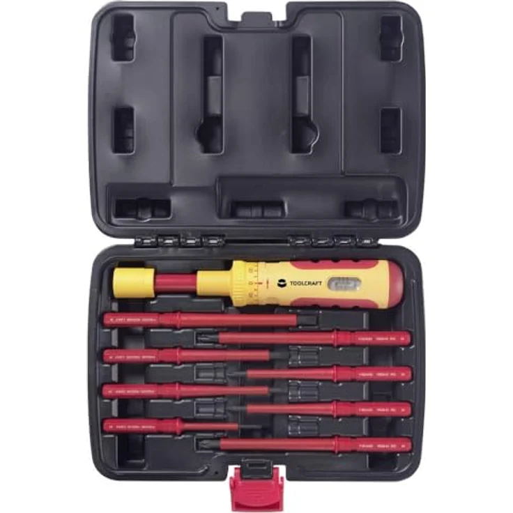 TOOLCRAFT Drehmoment-Schraubendreher-Set 9-teilig, VDE bis 10.000 V, einstellbar 0,5-3 Nm, CR-MO-Stahl – Bild 2