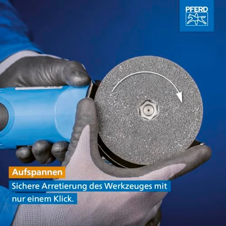 PFERD COMBICLICK Fiberscheibe, 10 Stück Korund A120, 125mm, universell einsetzbar mit hohem Abtrag – Bild 5