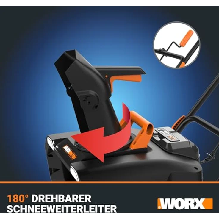 Worx Nitro WG471E, Akku-Schneefräse 40V mit 51 cm Räumbreite, bürstenloser Motor, leise und leistungsstark – Bild 3