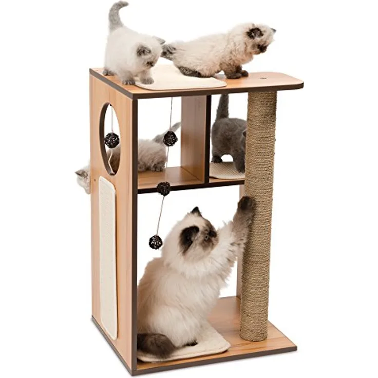 Catit 52077 Vesper Katzenmöbel Box groß, walnuss ,, 1 Stück (1er Pack)