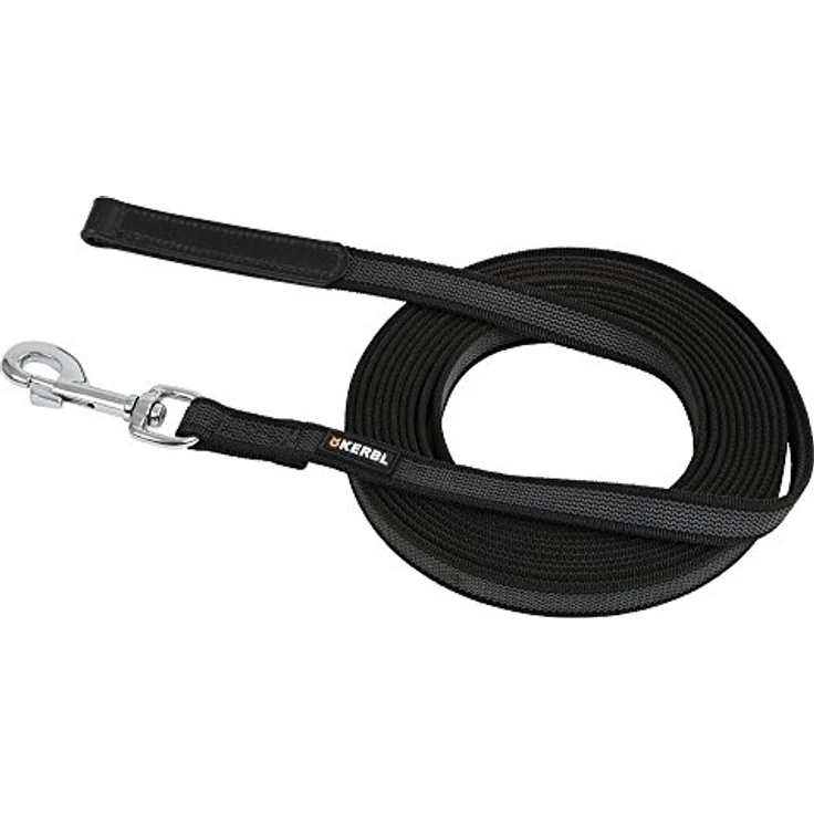 Kerbl Antislip Schleppleine 5 m x 20 mm, gummiert, beidseitig gummiert, strapazierfähig, robuste verchromte Beschläge – Bild 2