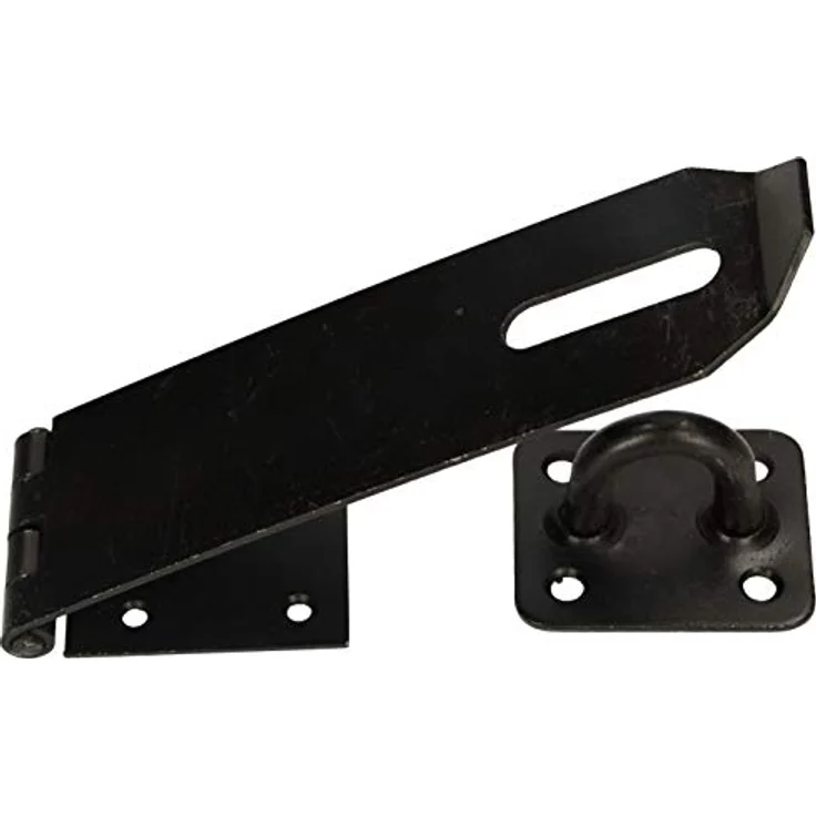 KOTARBAU® Überfalle Mit Vorhängeschloss Verschiedene Gr.Überfallscharnier Überwurf Panzerriegel Türschloss Sicherheitsüberfalle Pulverbeschichtet Haspe (170 mm) – Bild 4
